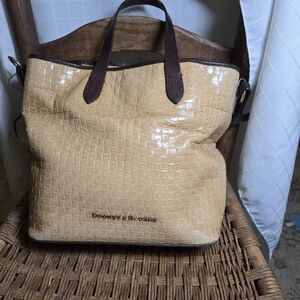 Dooney & Bourke Liliana Tan Brown Leather Satchel J10343869